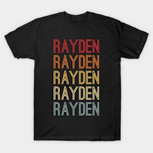 Rayden Name Vintage Retro Pattern T-Shirt